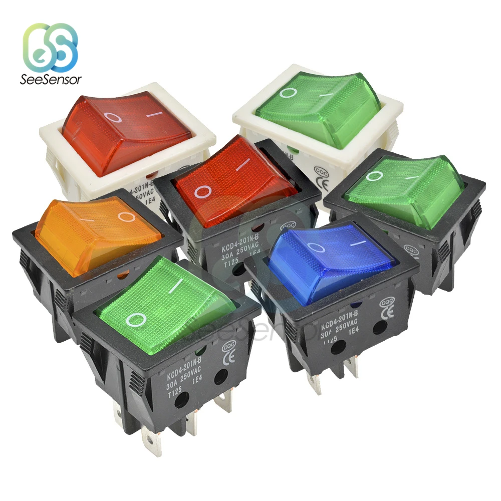 KCD4 Rocker Switch Power Switch ON OFF 2 Position 4 Pins / 6 Pins