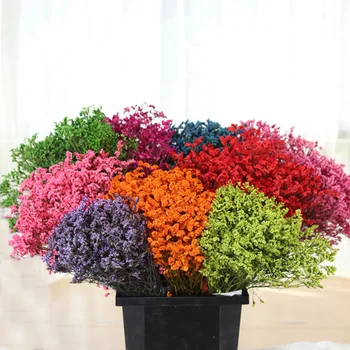 

Dried Flower Bouquet Natural Crystal Grass Living Room Home DIY Decor Flowers Scrapbooking Props Lovers Valentine's Day Gift