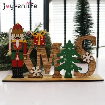 

Xmas Noel Wooden Nutcracker Ornaments 2020 Christmas Decoration for Home Navidad Christmas Table Decor New Year Krest Gifts