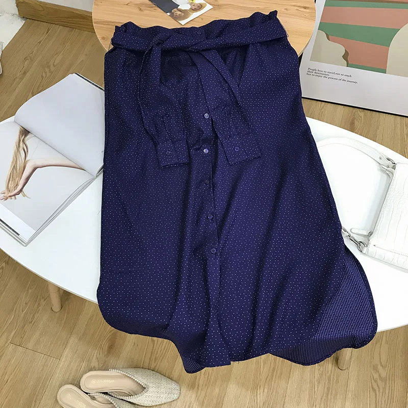 

Stock WOMEN'S Dress Overstock 1 of 2019 Autumn Elegant Slimming Skirt Dotted Retro Knee-length Skirt 11.14