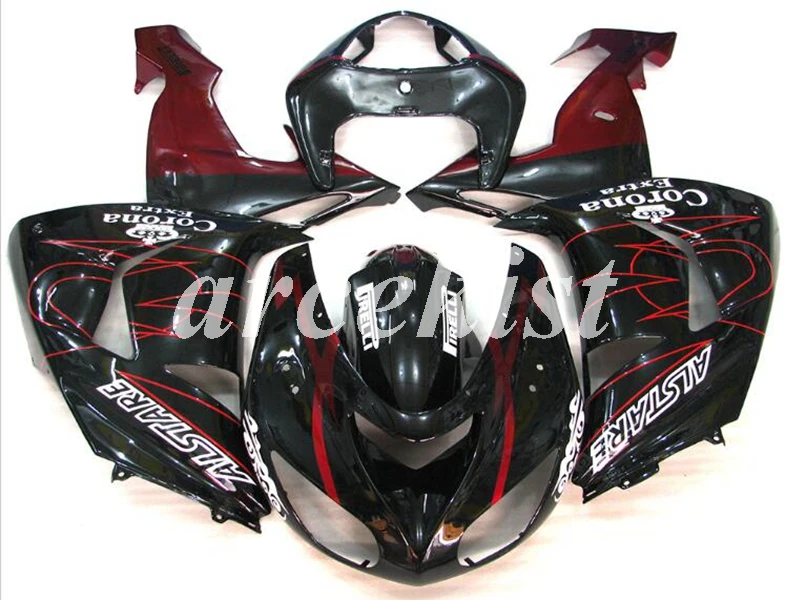 

4 Gifts New ABS Motorcycle Full Fairings kit Fit For Kawasaki Ninja ZX-10R ZX10R 2006 2007 06 07 Custom Red black
