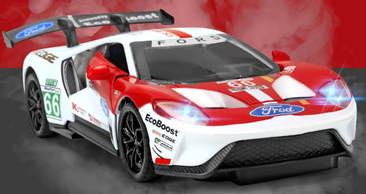 F 1/32 GT Супер спортивный автомобиль литье под давлением модель игрушечного автомобиля моделирование звук и светильник для детских игрушек - Цвет: F