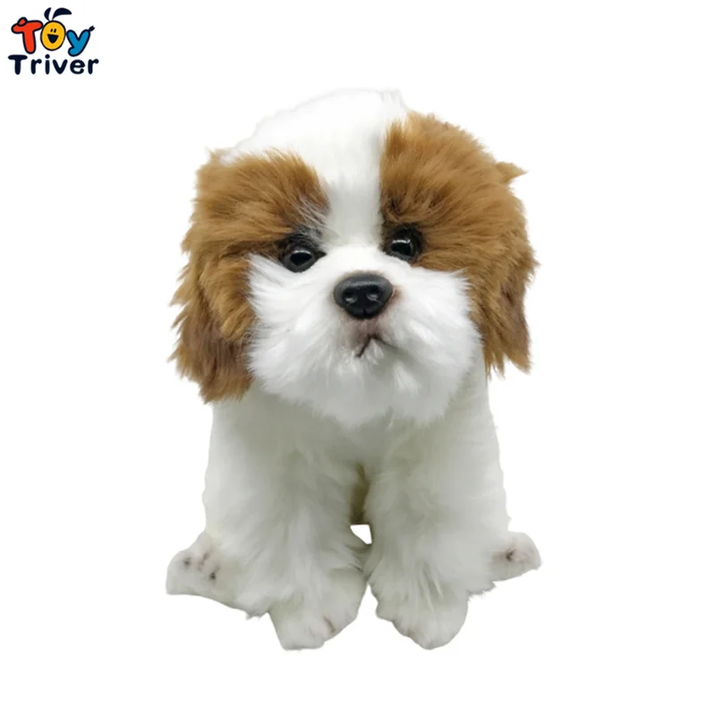 Pekingese Пудель собака плюшевая игрушка Тройник чучела животных кукла щенок дети