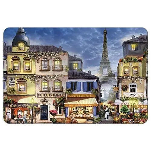 

Retro Metal Tin Sign Vintage Old Paris France Eiffel Tower Aluminum Sign for Home Coffee Wall Decor 8x12 Inch