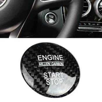 

Carbon Fiber Start Stop Engine Button Sticker For Benz A B C E R S GLC CLA W176