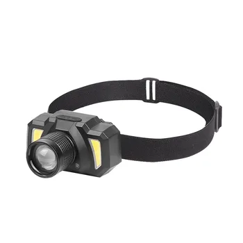 

Portable Mini Flashlight XPE + COB LED 200LM Telescopic Zoom Sensor Headlight for Outdoor Camping Hiking Fishing Torch Headlight