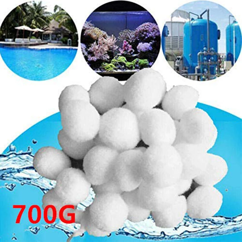 Outdoor Pool Fish Pond Filter Bucket Cleaning Filter Ball Filter Media Lightweight Reusable Durable Pool Cleaning Equipmentl