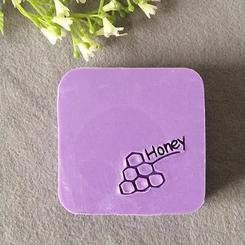 

free shipping natural handmade acrylic transparent clear soap seal stamp mold chapter mini diy honey patterns organic 0012