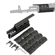 Тактический Падение в Quad Rail Scope Mount RIS Handguard для AK 47 AK74 AKS для охоты стрельбы страйкбола винтовка аксессуар с рельсовой крышкой