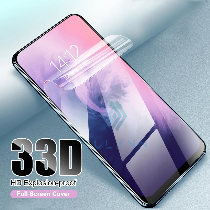 Ультратонкая мягкая Гидрогелевая пленка для Oneplus 8 5T 6 6T полное покрытие Защитная