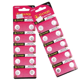 

High Power 10 Pieces 1.55V SR626SW 377 V377 177 L626 AG4 SR66 Button Coin Cell Battery Batteria Long Life Expantancy