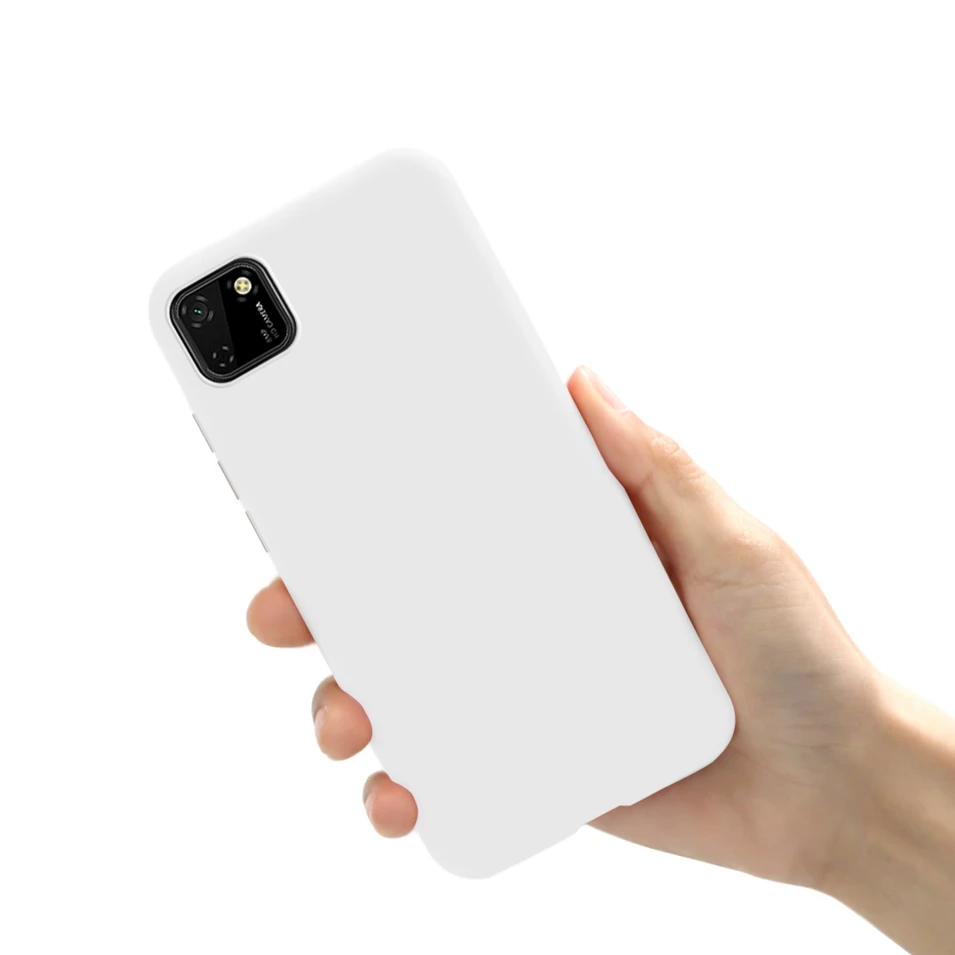 Candy Color Silicone Phone Case - Soft TPU Protective Cover