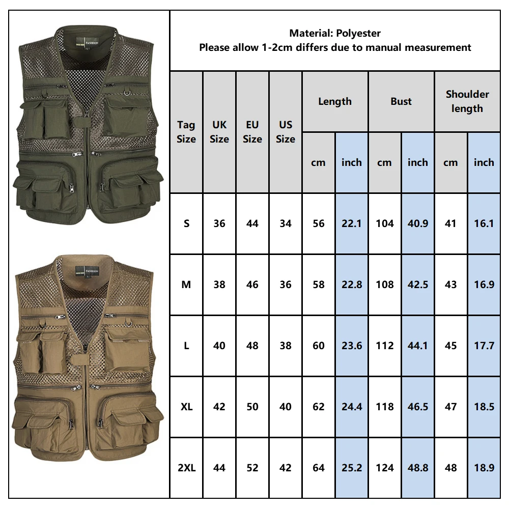 Мужской многофункциональный жилет, сетчатые жилеты, дышащие, многофункциональные карманы для улицы, для работы, путешествий, рыбалки, D30