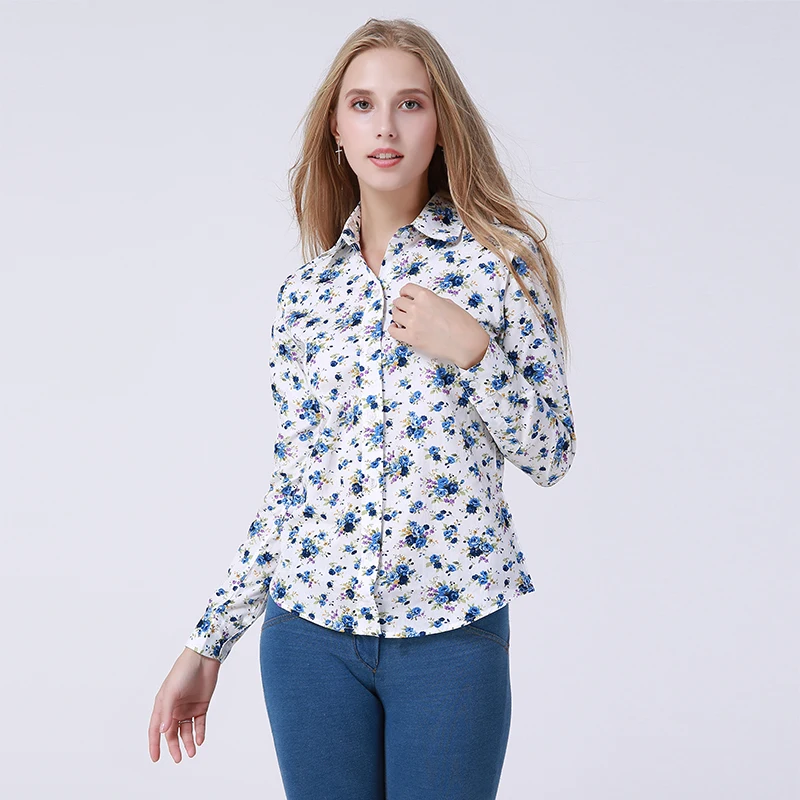 Цветочная женская верхняя одежда рубашка плюс размер Blusas Mujer De Moda Харадзюку