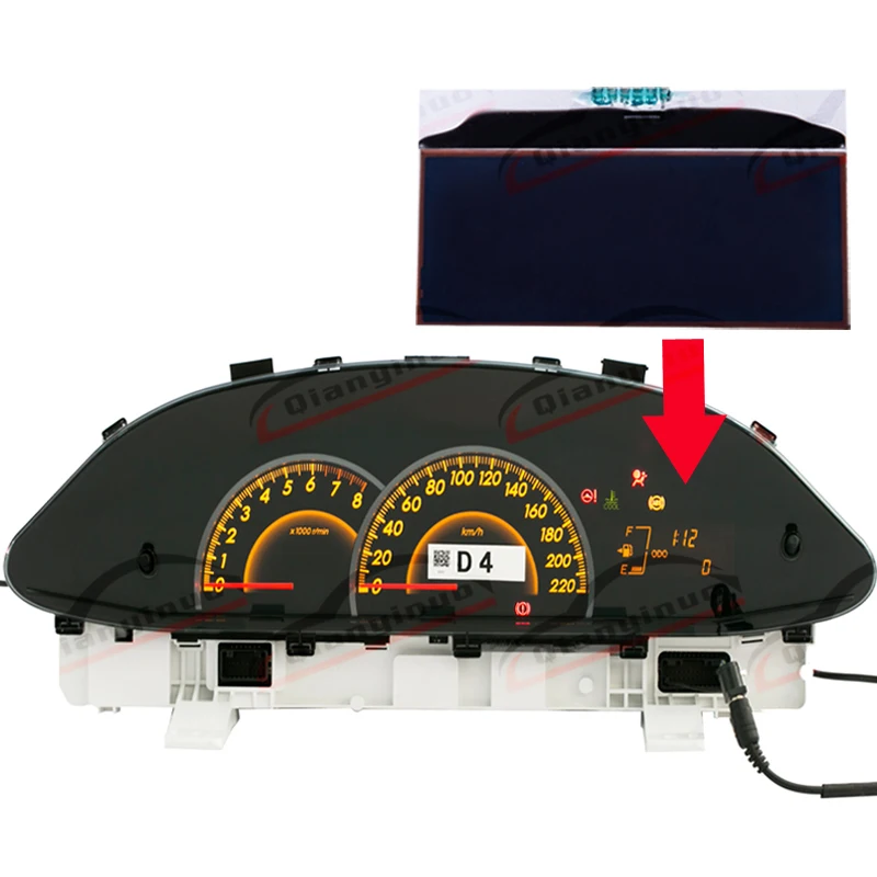 Qianyinuo Dashboard LCD Display For Toyota Yaris Instrument Cluster
