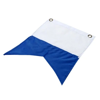 

30 X 35cm White Blue Polyester Dive Boat Alpha Flag Scuba Diving Accessories