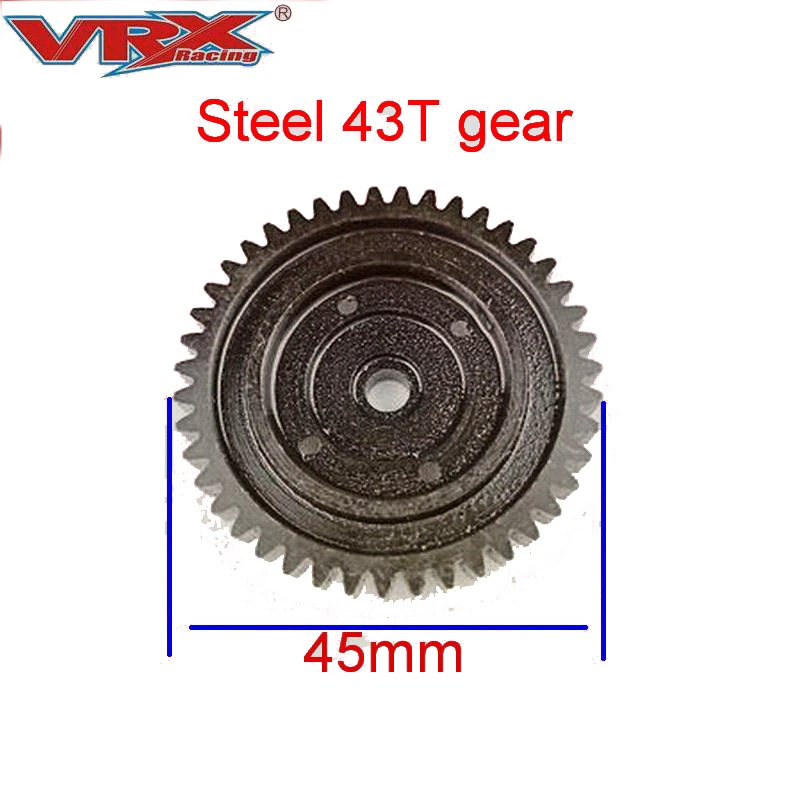 Vrx 10999 Steel 43T Gear Per Vrx Racing Rh817 Rh818 Cobra Truck Rc Parti Di Aggiornamento Auto Telecomando Giocattoli Accessori Auto