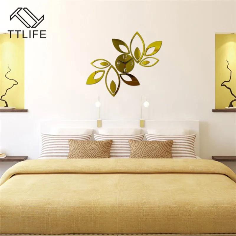 TTLIFE Lotus 3D стикер на стену s экологически чистый Съемный Фон стерео стикер на стену s зеркальное украшение для дома стикер