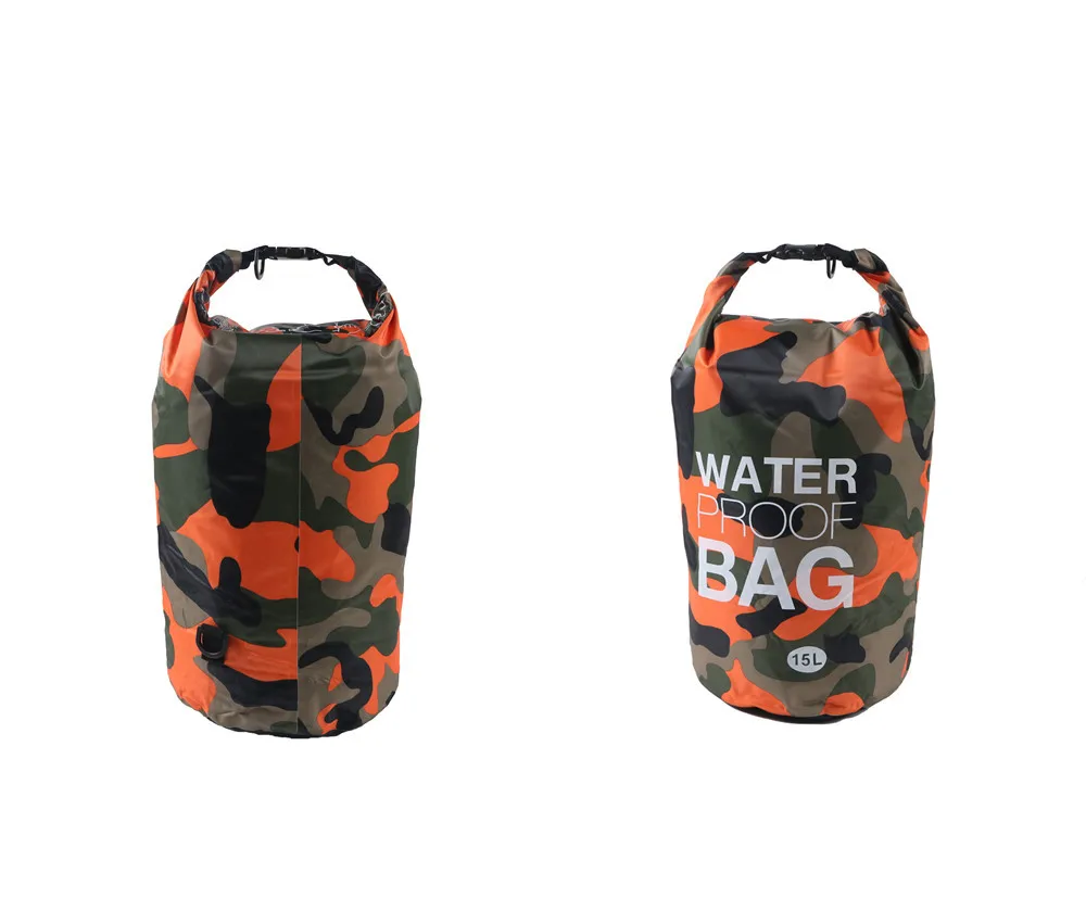 orange yellow 15L камуфляж Открытый плавный лов рыбы ведро мешок комплект рафтинг, Турпоход Пешие прогулки плавание вверх влагостойкие непромокаемые - Цвет: orange yellow