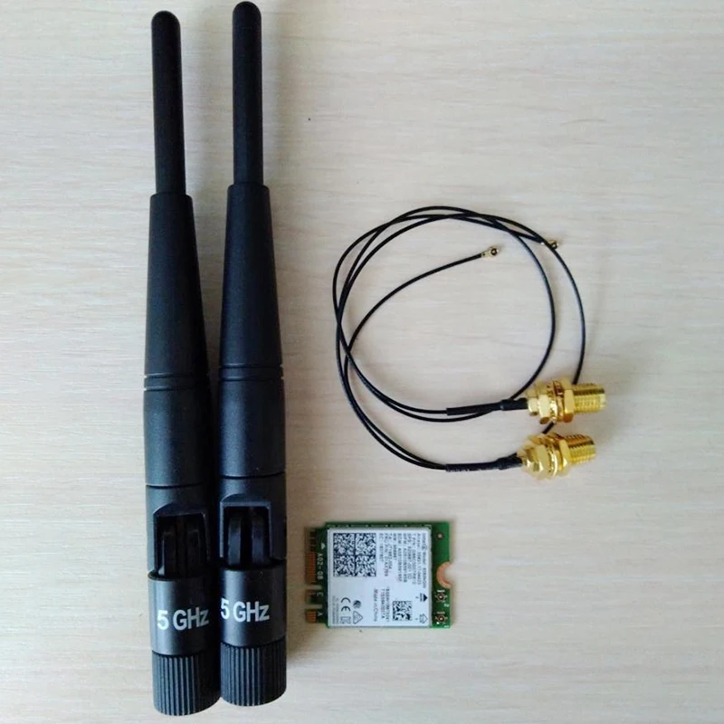 Двухдиапазонный процессор Intel 9260 9260NGW 802.11Ac 1730 Мбит/с WiFi+ Bluetooth 5,0+ 6Dbi M.2 IPEX MHF4 U. Fl RP-SMA Wifi антенна