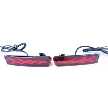 

2PCS LED Reflector Lamp Rear Fog Lamp Bumper Light Brake Warning Light for Infiniti QX70 2013-2018