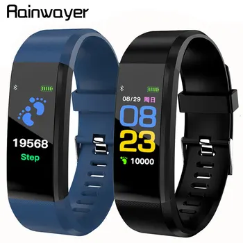 

Smart Bracelet Watch for Men Women 115 Plus Smart Wristband Fitness Tracker Pressure Sport Watch Heart Rate Monitor Band A2
