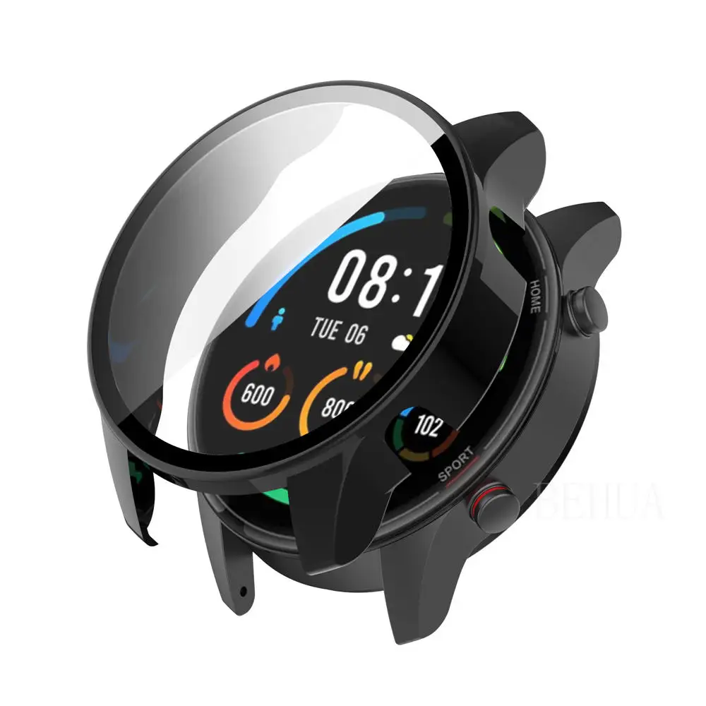 Enhanced Protective Case with Tempered Glass for Xiaomi MI Watch Color Sport - Clear