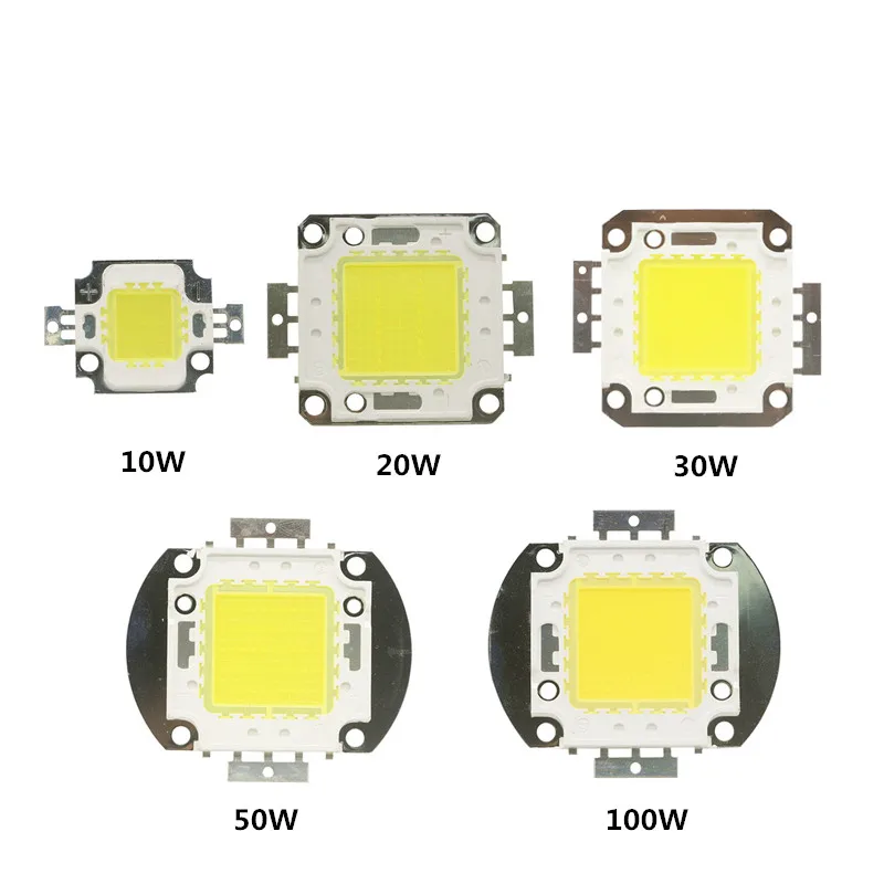 Высокомощный COB светодиодный светильник с бусинами лампа-чип с драйвером 10 Вт 20 Вт 30 Вт 50 Вт 100 Вт для DIY прожекторный светильник свет белый/теплый белый RGB
