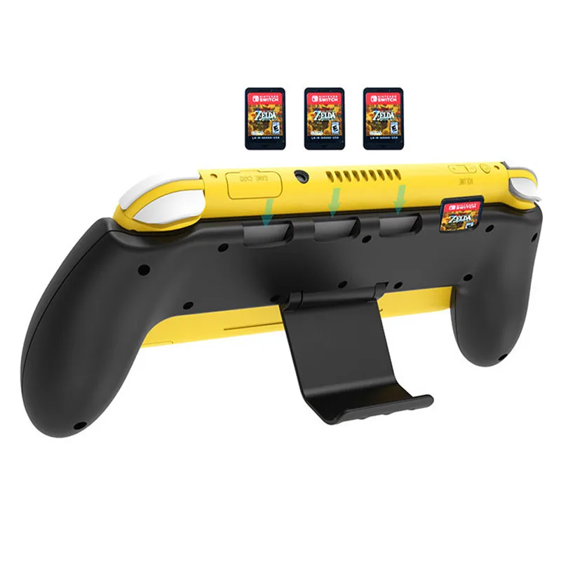 Чехол-ручка для nintendo Switch Lite, эргономичная рукоятка, корпус, регулируемая подставка с 4 игровыми слотами для Switch Lite Mini