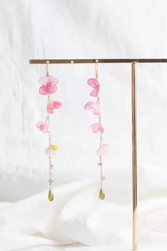 Индивидуальные серьги женские ювелирные изделия цветы корт Винтажные розы