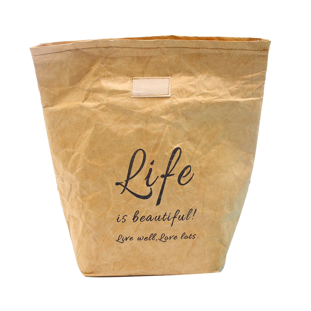 

Fresh Keeping Large Capacity Leakproof School Thermal Insulation Lunch Bag Portable Food Container Office Reusable Brown Paper