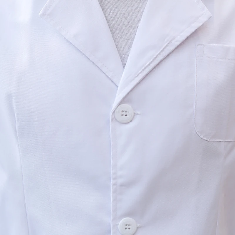 White doctor in white coat male and female doctor nurse white coat clinic long short sleeved pharmacy cosmetology overalls