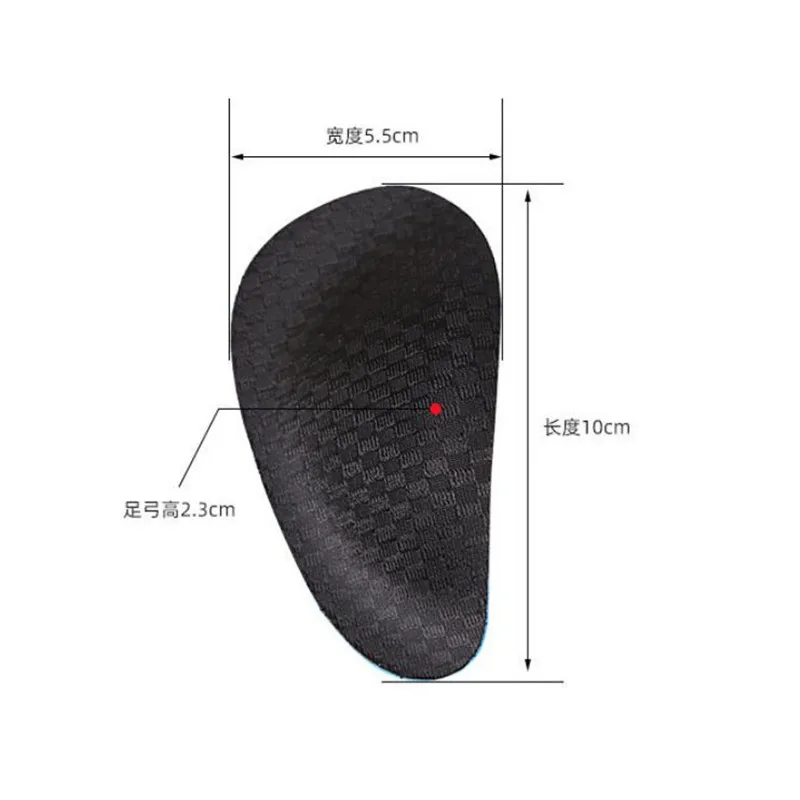 1 Pair Eva Sport Orthotic Insoles Flat Arch Support Half Pad Inner Outer Eight-shaped Orthopedic Foot Pad Men Women Shoe Insoles