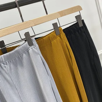 

Women pant Soft and comfortable Solid color straight high waist long pants