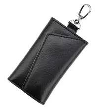 Мужской многофункциональный чехол из искусственной кожи для ключей от автомобиля, Женский чехол-кошелек