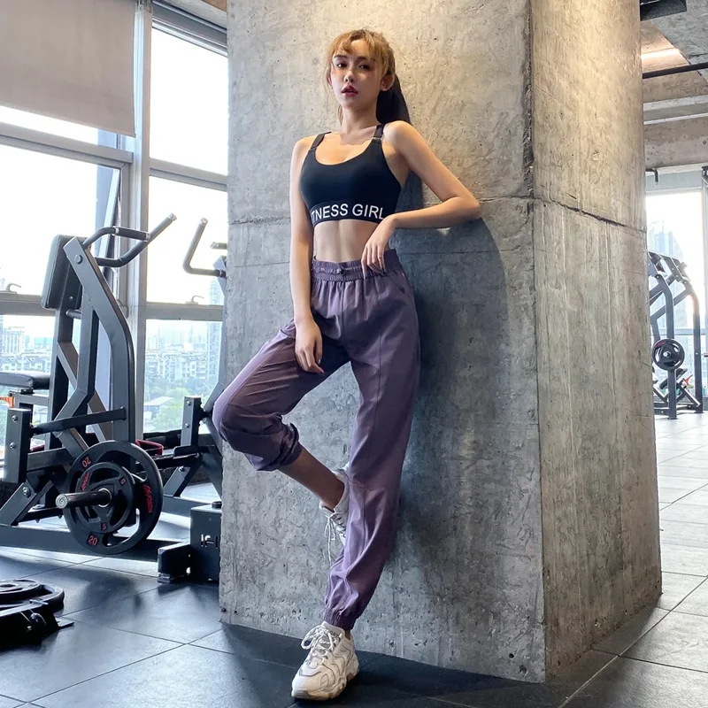 Спортивные штаны, женские брюки, свободные, розовые, повседневные, маленькие ноги, для закрытия рта, быстросохнущие штаны, для бега, тренировок, фитнеса