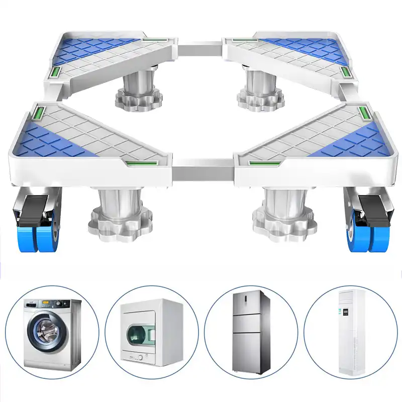 4 Feet Washing Machine Stand-4//8 Feet Multi-Functional Movable Adjustable Washing Machine Base Stand Refrigerator Holder Bracket