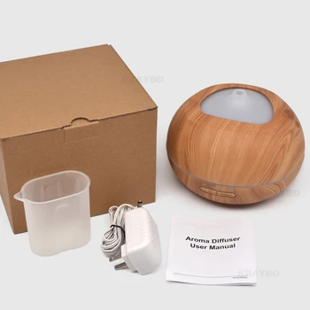 

400ml aromatherapy oil humidifier wood grain ultrasonic cold mist humidifier is suitable for office and home