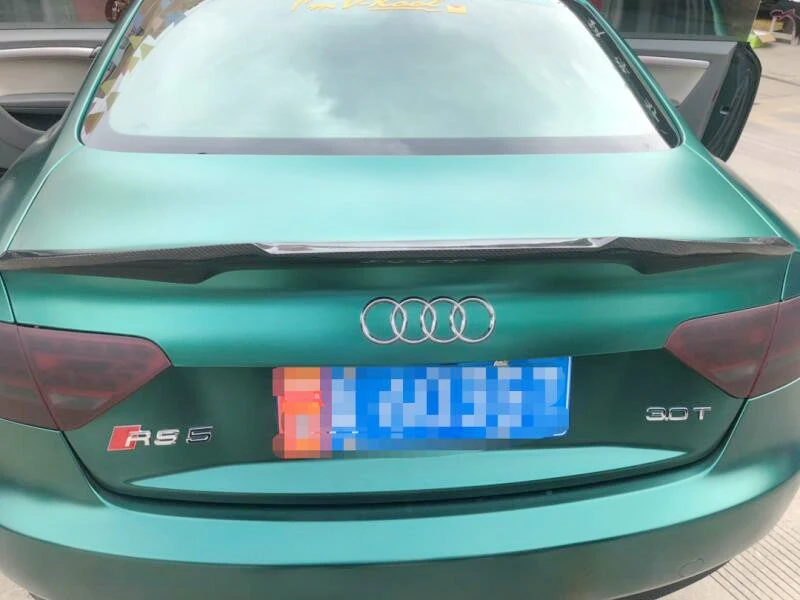 M4 Стиль A5 углеродного волокна задний спойлер багажника крыло для Audi A5 4 двери 2010