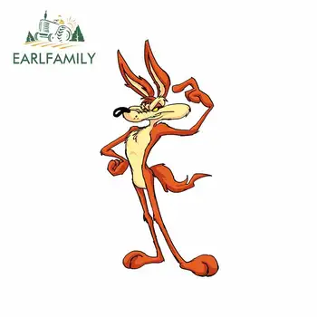 

EARLFAMILY 13cm x 6.6cm for Road Runner and Wiley E.Coyote DIY Decal Motorcycle Car Stickers Anime Waterproof 3D Decoration