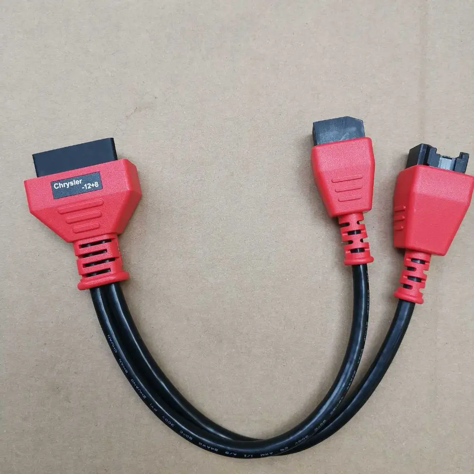 Оригинальный адаптер для Chrysler 12 + 8 Autel MaxiSys Elite/ MS908/ MS908P/ MS908S Pro 12pin 8pin |