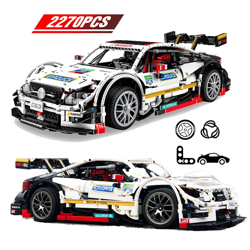 

Super Racing Car Building Blocks fit Legoing Technic Car Series Mercedes C63 Model Bricks Toys for Children Gifts