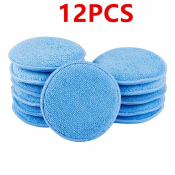 

Foam Sponge pad Sponge Polish Wax Car Auto Cleaning Pad Blue 12PCS 12PC