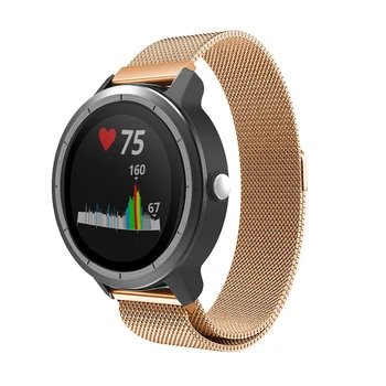 

20mm Stainless Watch-Band Strap Bracelet Milanese Loop For Garmin Vivoactive 3