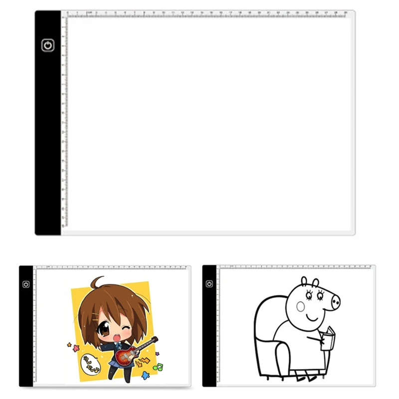 A4 LED Light Box Drawing Tablet Graphic Writing Digital Tracer Copy Pad Board for Diamond Painting Sketch Hotfix Rhinestone