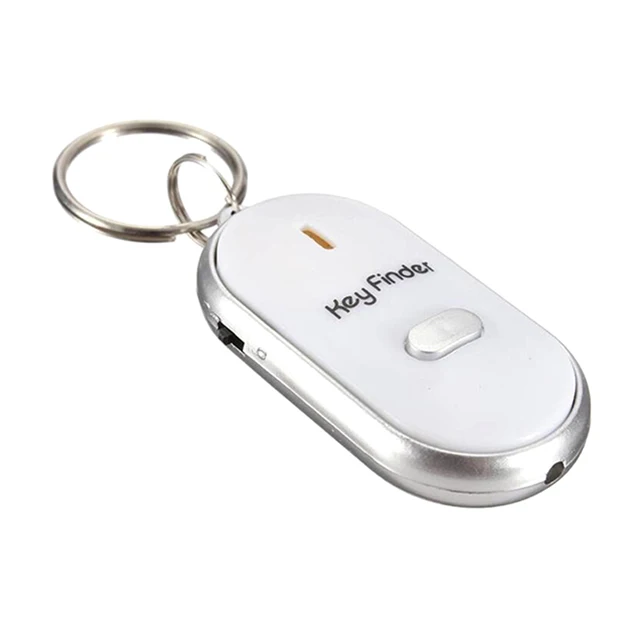 LED Key Finder Locator Find Lost Keys Chain Keychain Whistle Sound Control Locator Keychain Accessories DJA88 4