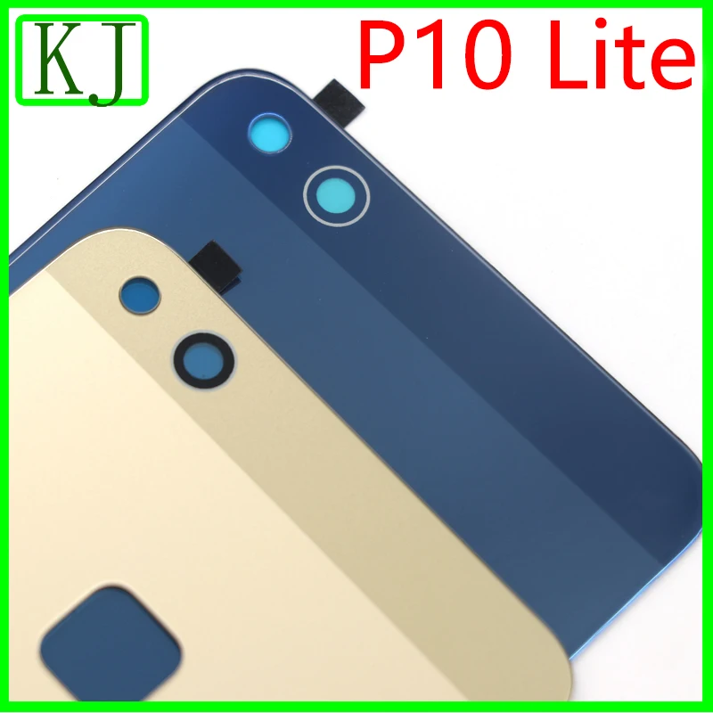 Для HUAWEI P10 Lite крышка батареи Задняя стеклянная дверная панель с клеем для P10 lite задняя крышка Корпус чехол