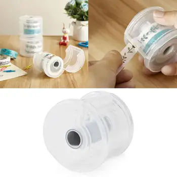 

Kawaii Japanese Stationery Masking Tape Cut Washi Tape Office Desk Tape Tape Dispenser Office Storage Box Organizer Dispens J7Y1