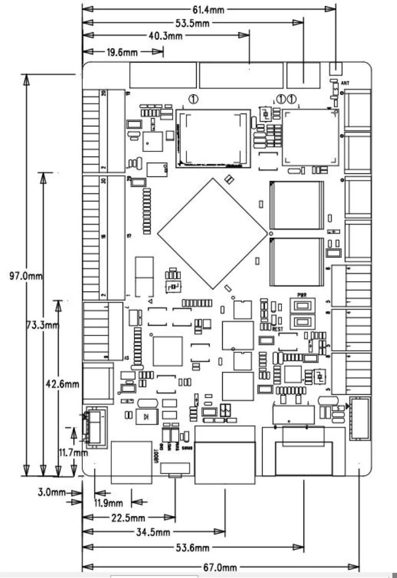 Робот rk3288 Android промышленная основная плата управления rk3288u распознавание лица основная плата AI искусственный интеллект основная плата