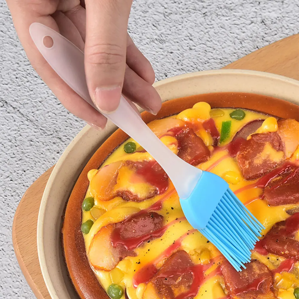 Silicone Basting Brush 1PCS Silicone Baking Bakeware Bread Cook Brushes Pastry Oil BBQ Basting Brush Tool Kitchen Accessories Gadget oil brush